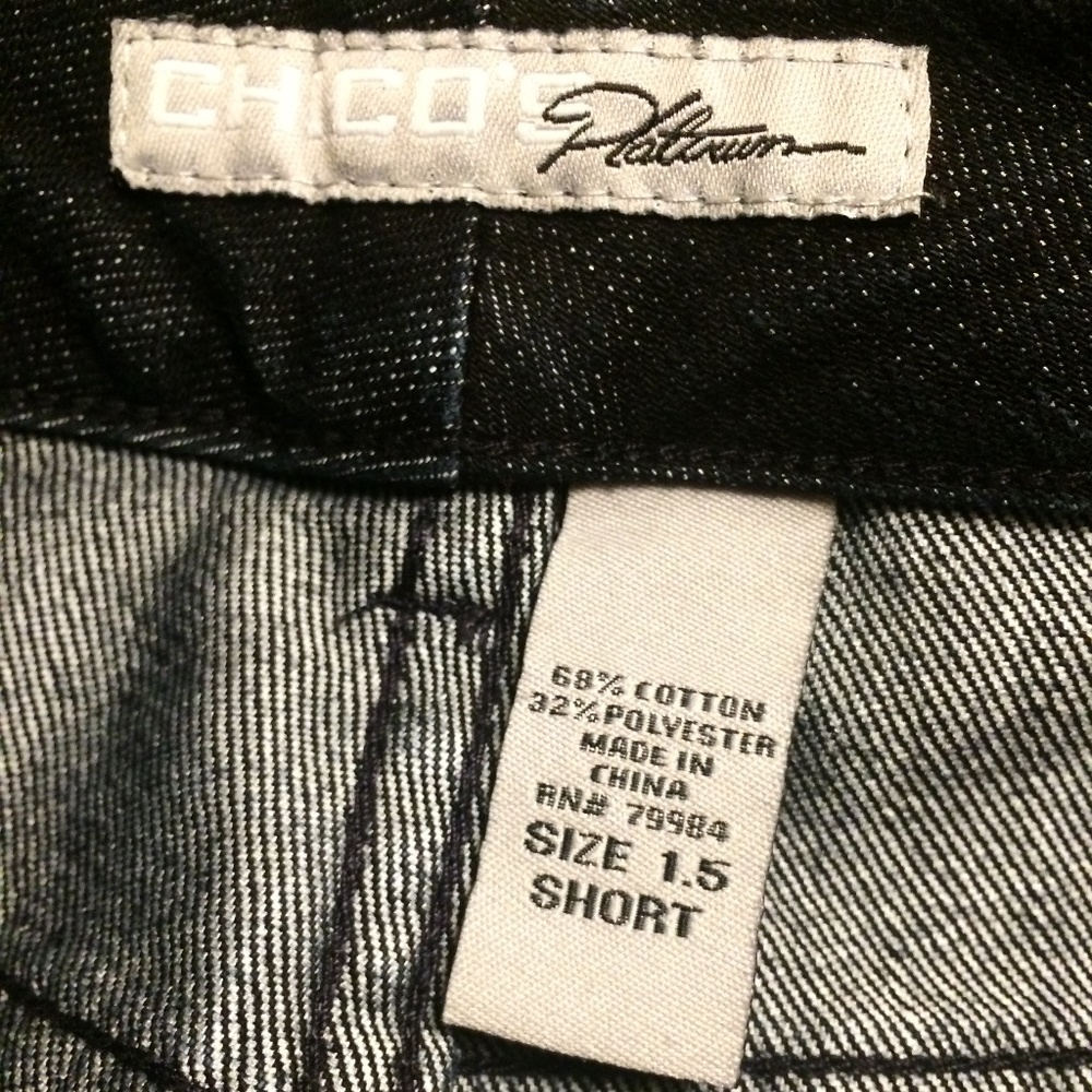 Chicos Rhinestone Black Jeans - Picture 7 of 7